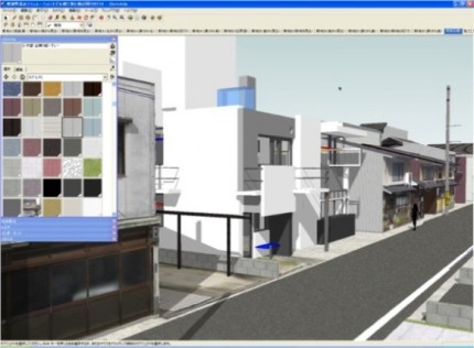 3次元CGを用いた都市エリアの景観シミュレーション